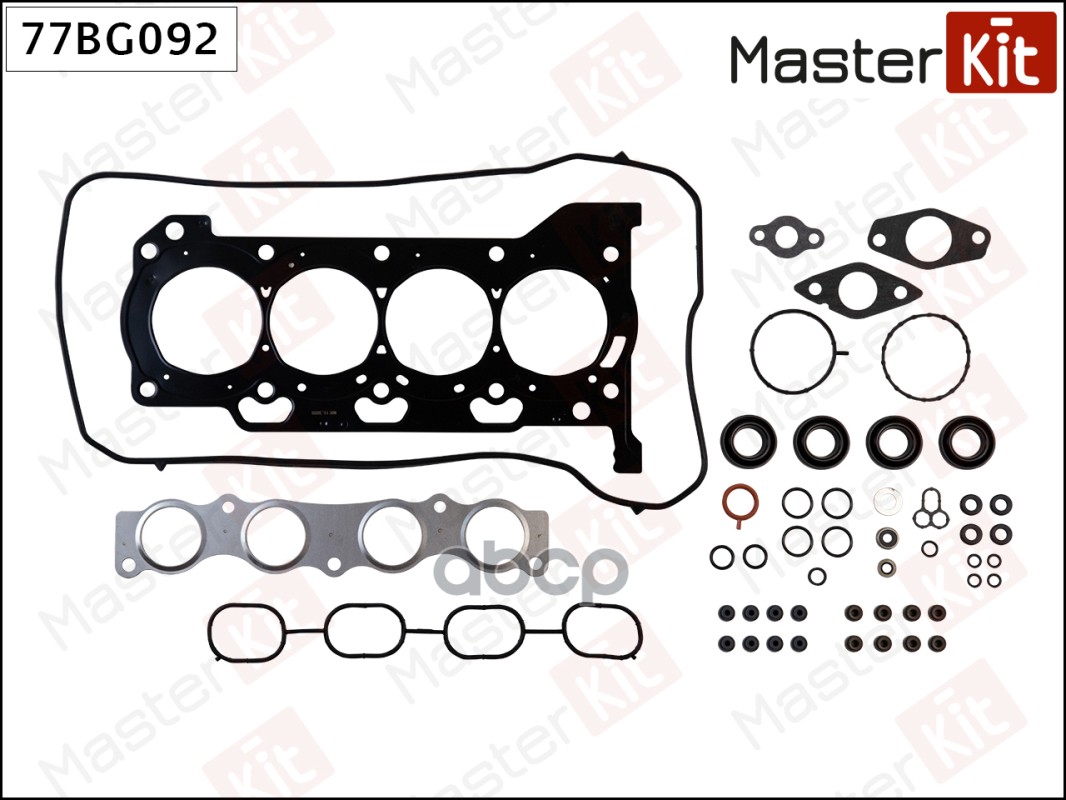 Набор прокладок верхний TOYOTA Auris/Avensis/Corolla 1.6/1.8/2.0 1ZR-FE/2ZR-FE/3ZR-FE MasterKit арт. 77BG092