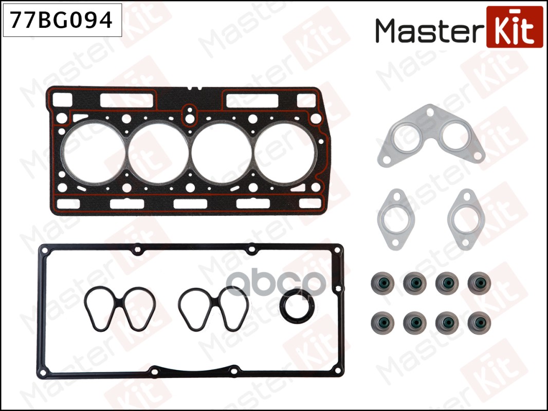 Набор прокладок верхний RENAULT Clio/Kangoo/NISSAN Kubistar 1.2 D7F Masterkit 77BG094 MasterKit арт. 77BG094