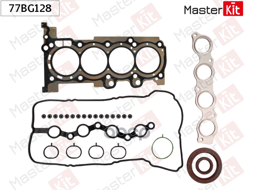 Комплект прокладок двигателя Kia CEE'D (JD) G4LC 77BG128 MasterKit арт. 77BG128