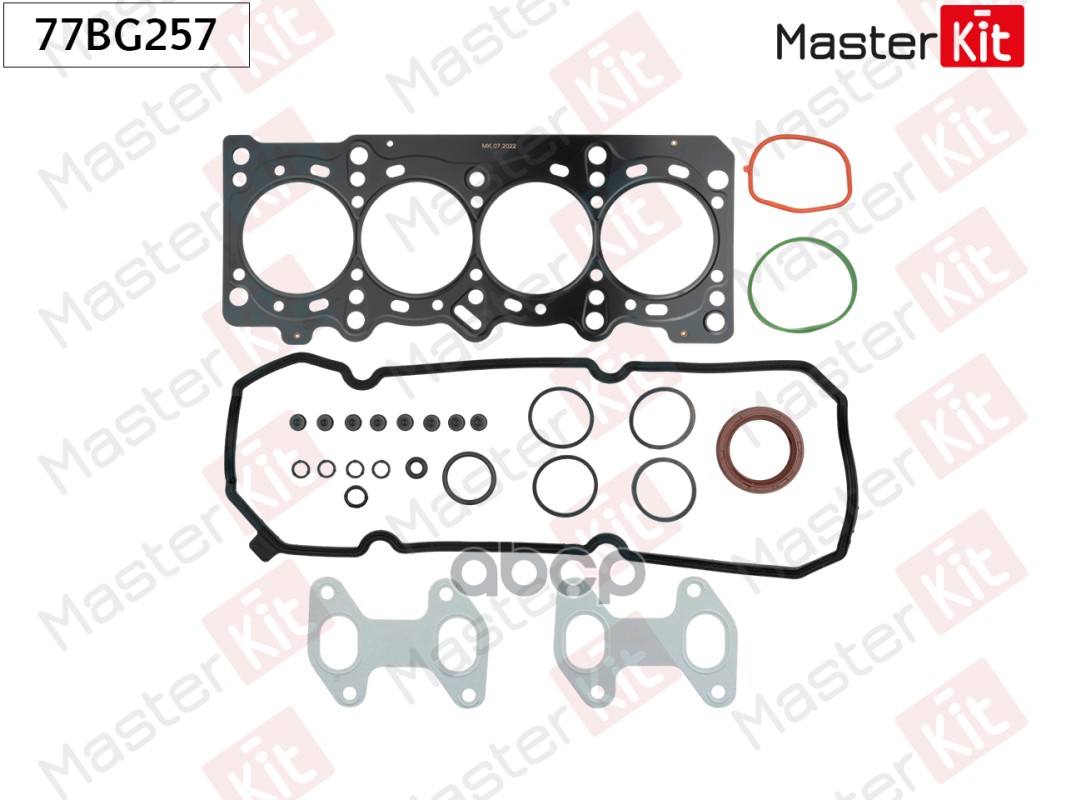 Комплект прокладок ГБЦ FIAT 169A4, 199A7 77BG257 MasterKit арт. 77BG257