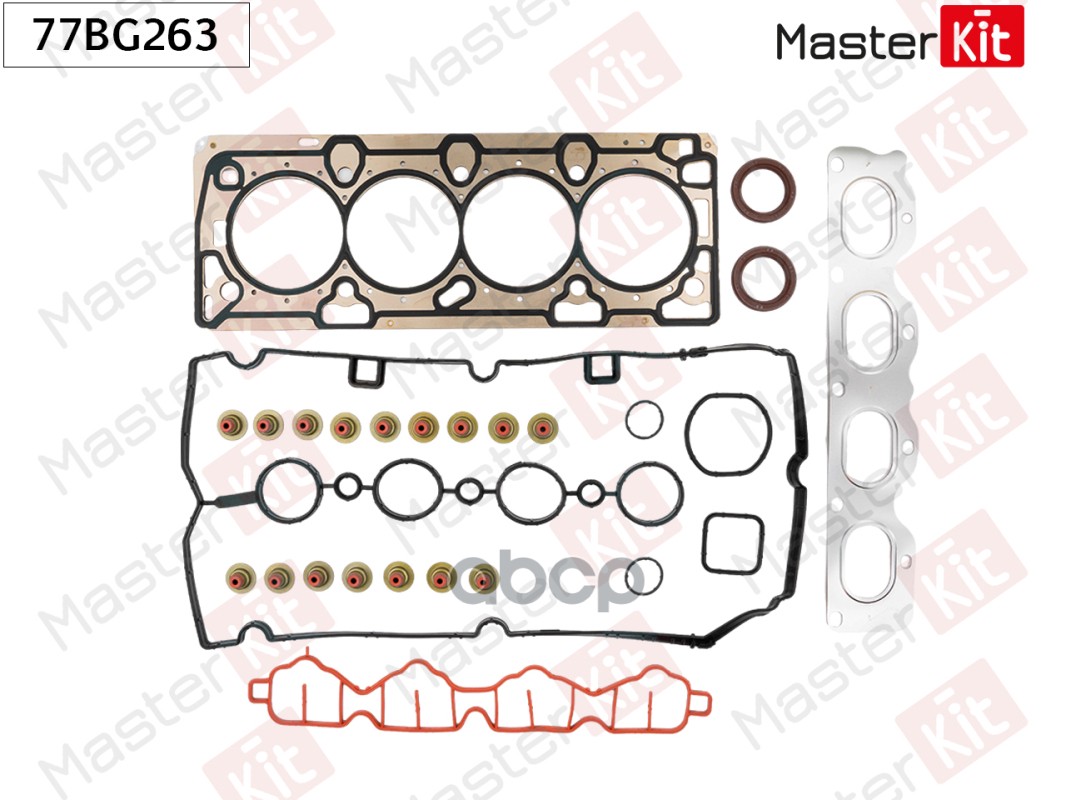 Комплект прокладок ГБЦ OPEL A16XER 77BG263 MasterKit арт. 77BG263