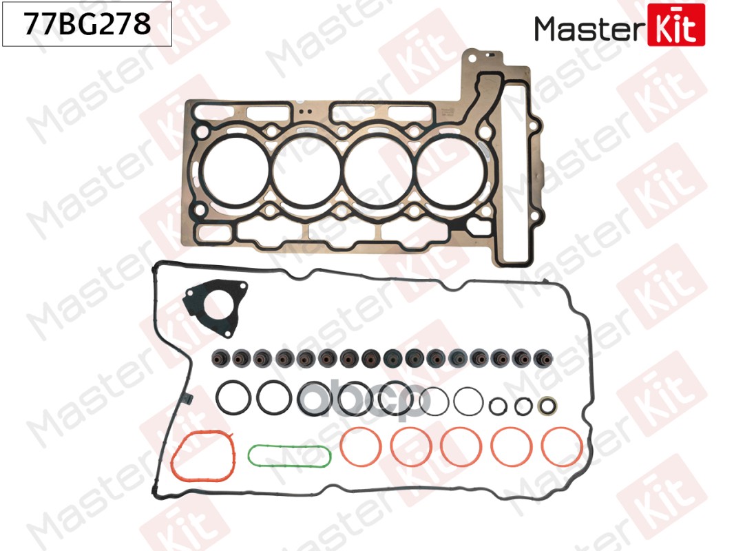 Комплект прокладок ГБЦ CITROEN 5FS, 5FW MasterKit арт. 77BG278