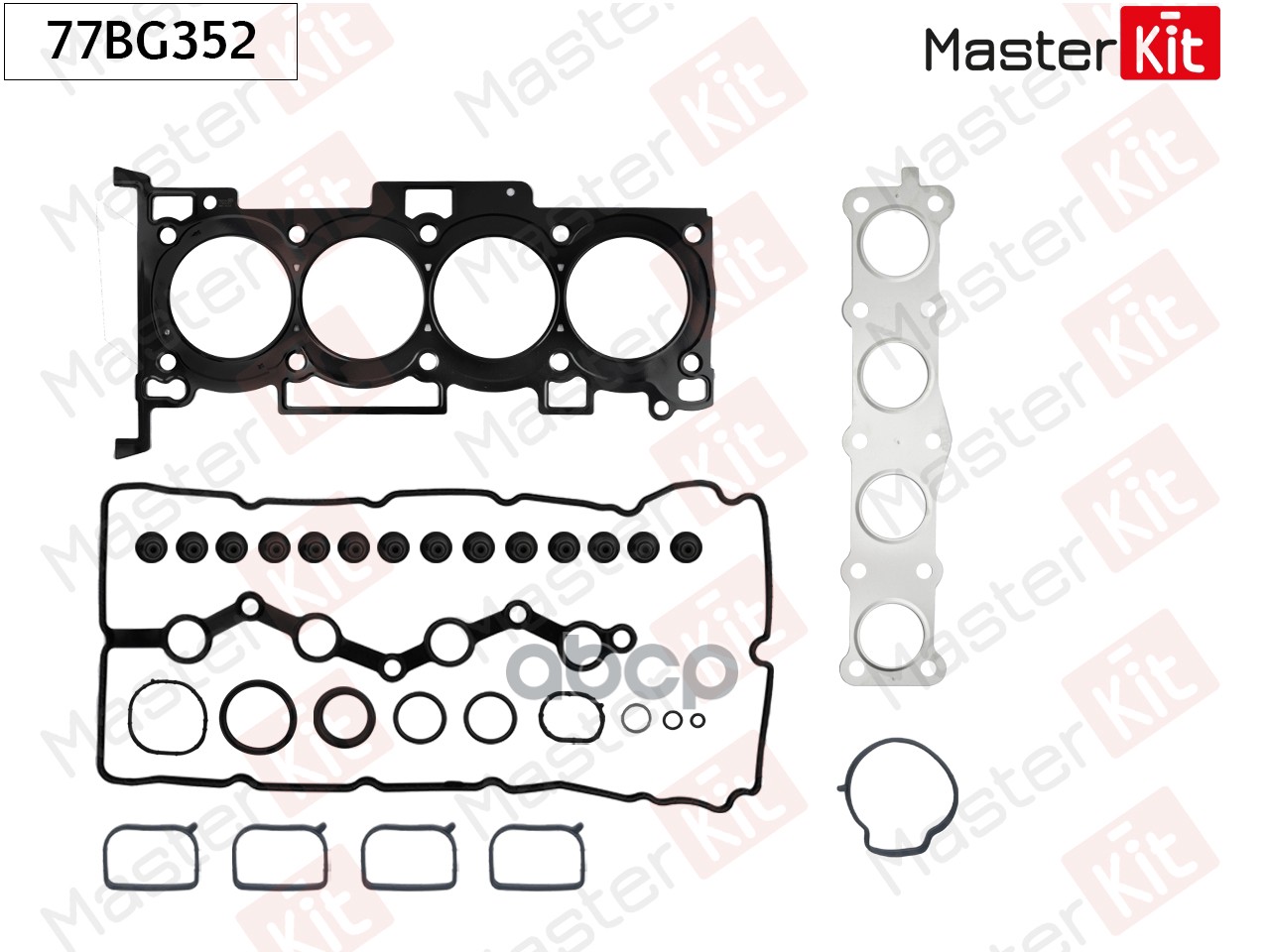 Комплект прокладок ГБЦ Kia OPTIMA G4KD 77BG352 MasterKit арт. 77BG352