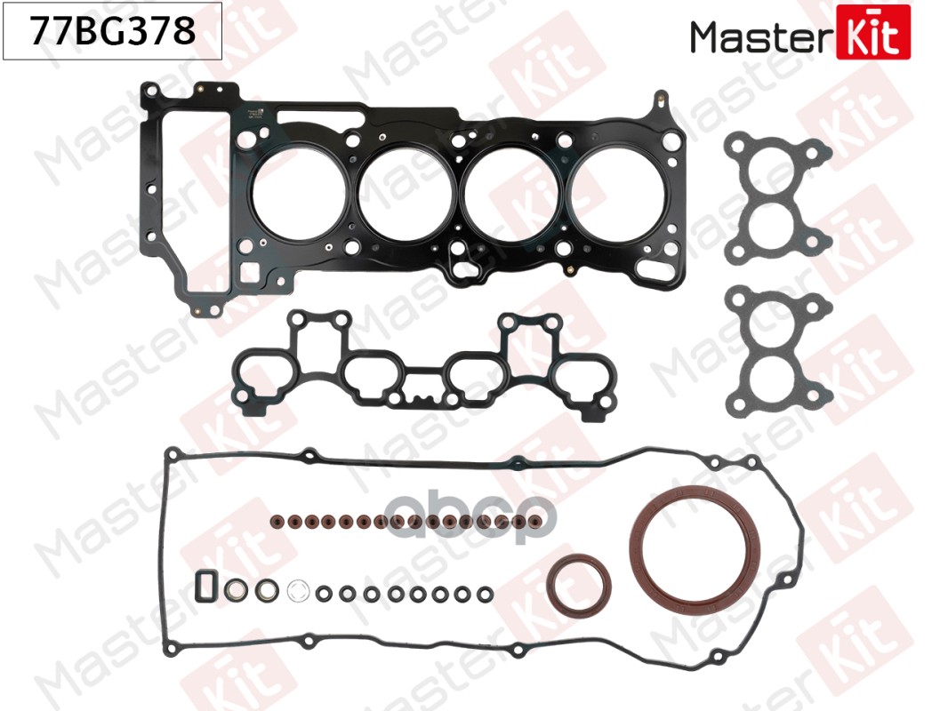 Комплект прокладок Nissan ALMERA II (N16) QG15DE 77BG378 MasterKit арт. 77BG378