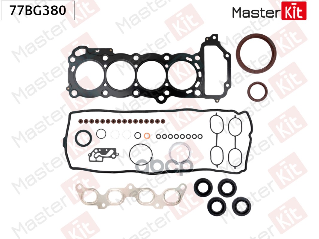 Комплект прокладок Nissan NOTE (E11, NE11) 1.4 CR14DE 77BG380 MasterKit арт. 77BG380