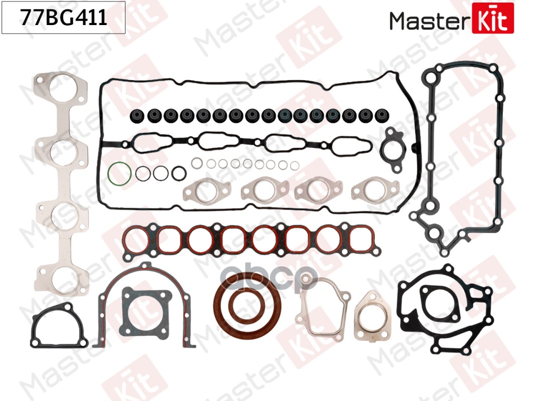 Комплект прокладок Kia SORENTO I (JC) D4CB 77BG411 MasterKit арт. 77BG411