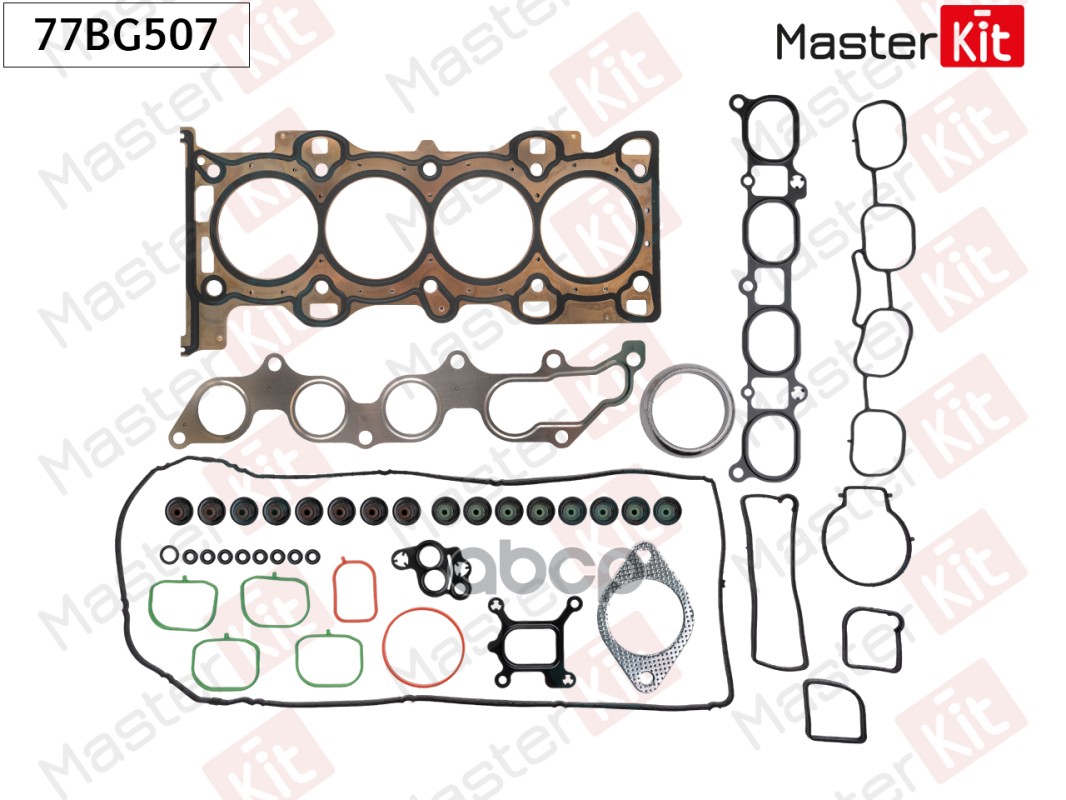 Комплект прокладок ГБЦ Mazda 3 (BL) LFVE MasterKit арт. 77BG507