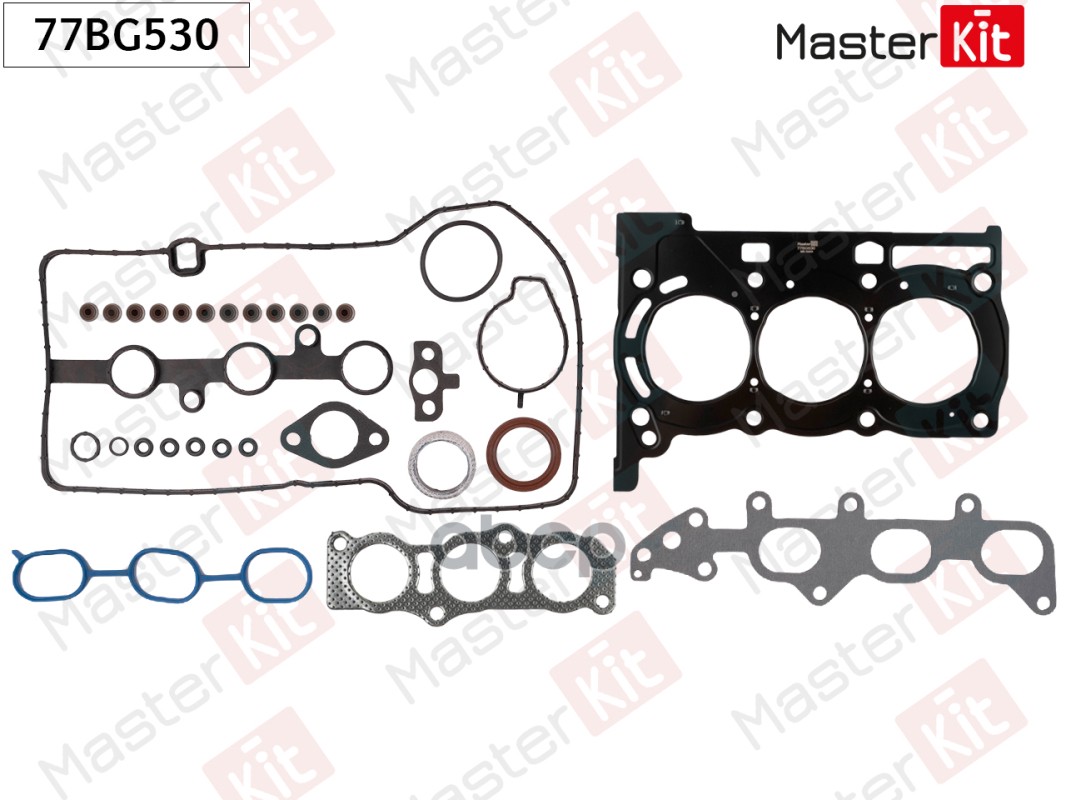 Комплект прокладок ГБЦ Toyota YARIS (_P13_) 1KR-FE MasterKit арт. 77BG530
