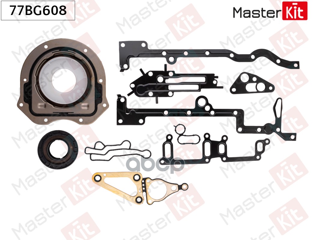 Комплект прокладок, блок-картер двигателя Ford TRANSIT CUSTOM CVFF MasterKit арт. 77BG608