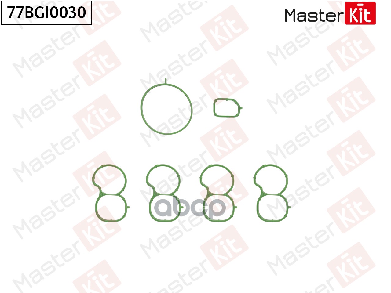 Комплект прокладок впускного коллектора Fiat 500X (334_) 552 80 444,552 60 384 MasterKit арт. 77BGI0030