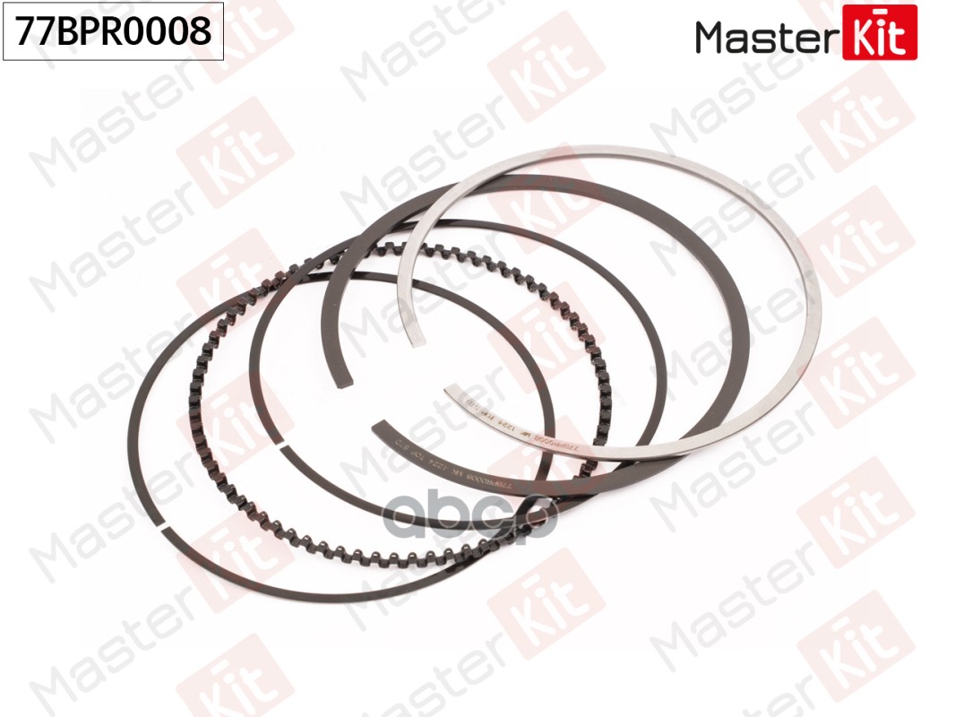 Кольца поршневые (к-т на 1 поршень) (STD) MITSUBISHI 4G18 77BPR0008 MasterKit арт. 77BPR0008