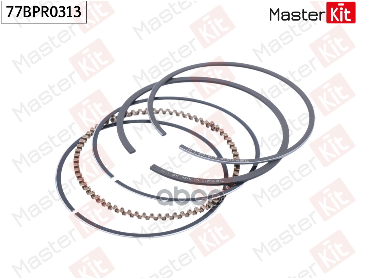 Кольца поршневые (к-т на 1 поршень) General Motors B10S/LY4 77BPR0313 MasterKit арт. 77BPR0313