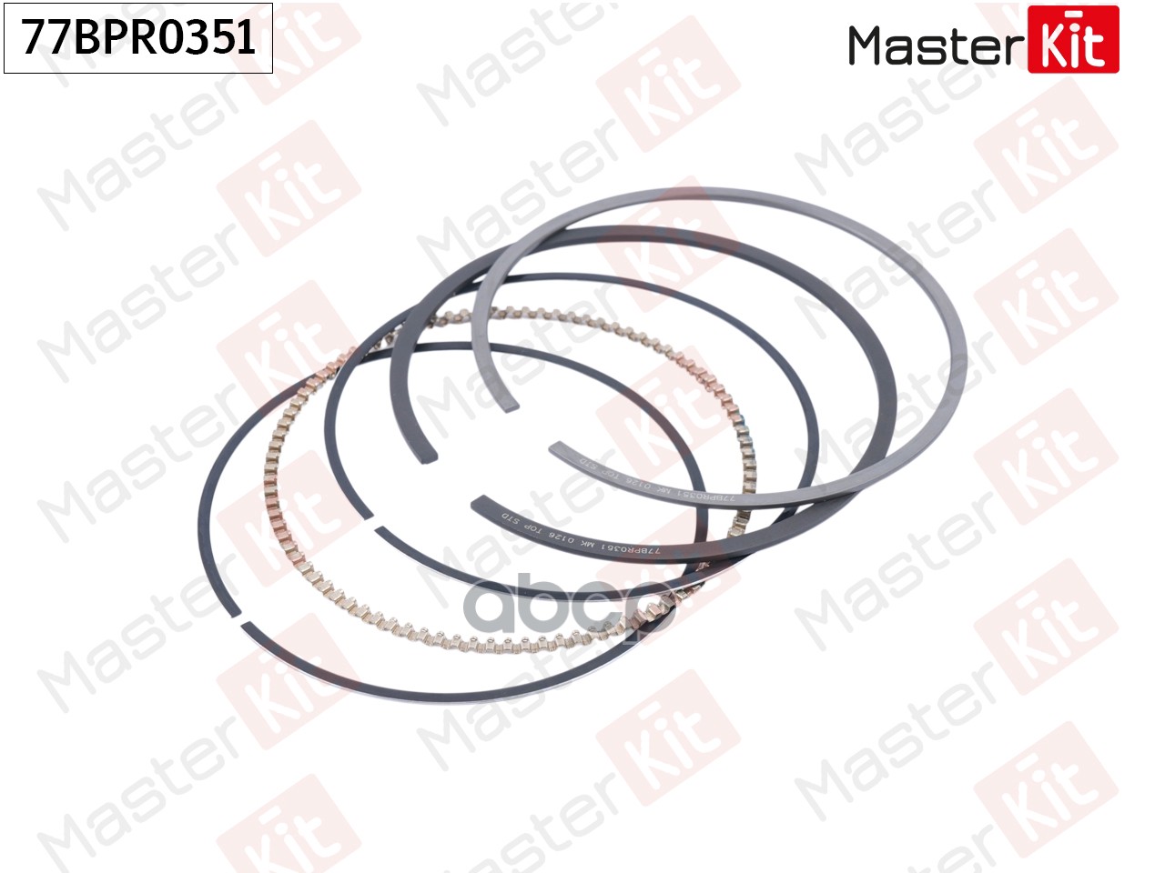 Кольца поршневые (к-т на 1 поршень) (STD) BMW/Citroen/Peugeot N13B16A/ 5FH (EP6C) 77BPR0351 MasterKit арт. 77BPR0351