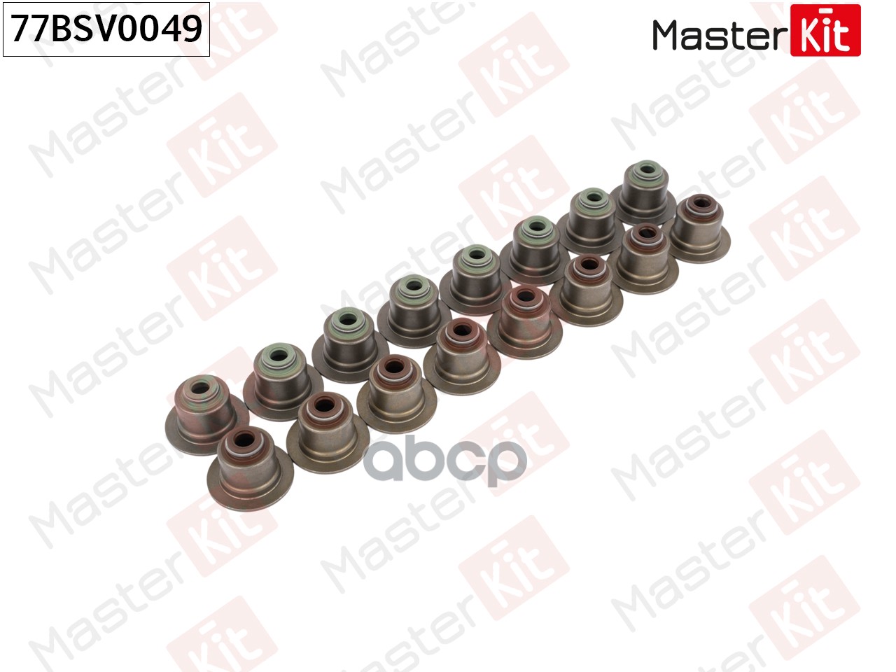 Колпачок маслосъемный (упак 16 шт) Ford FIESTA/FOCUS III 2010 - MUDA/MUDD/XTJA 77BSV0049 MasterKit арт. 77BSV0049