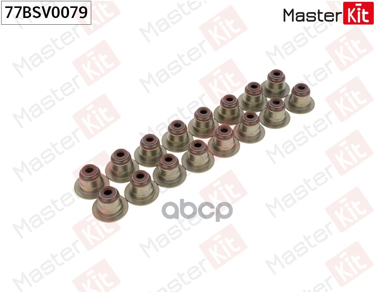 Колпачок маслосъемный (упак 16 шт) BMW 5 (G30, F90)/X5 (G05)/X6 (G06, F96) 2016 - N63 B44 77BSV0079 MasterKit арт. 77BSV0079