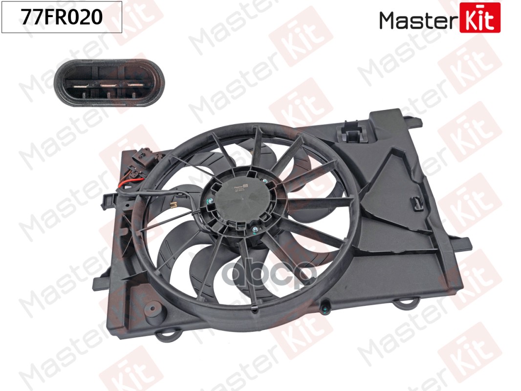 Вентилятор охлаждения радиатора Chevrolet AVEO (T300)/Opel MOKKA/MOKKA X (J13) 2011 - 77FR020 MasterKit арт. 77FR020