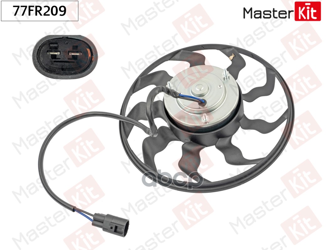 Вентилятор охлаждения радиатора LADA PRIORA (2170, 2172) 2007 - MasterKit арт. 77FR209