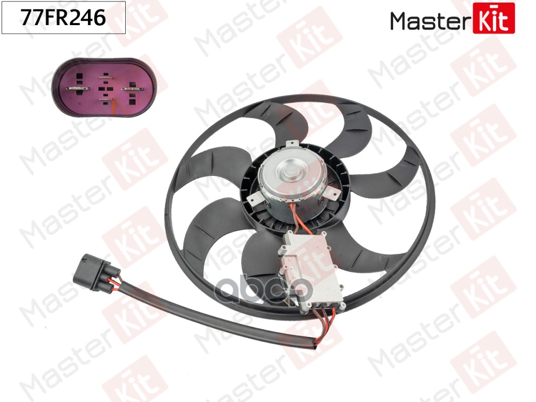 Вентилятор охлаждения радиатора Audi Q7 (4LB)/Volkswagen TOUAREG (7LA, 7L6, 7L7) 2002 - 201 MasterKit арт. 77FR246