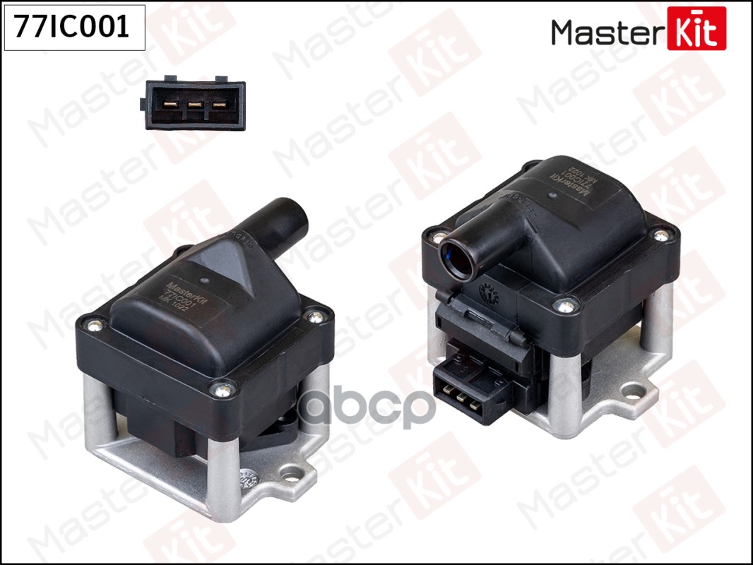 Катушка зажигания Audi A6(4A2,C4) 94-97,Skoda Octavia I(1U2) 96-10,VW Bora(1J2) 98-13 MasterKit арт. 77IC001