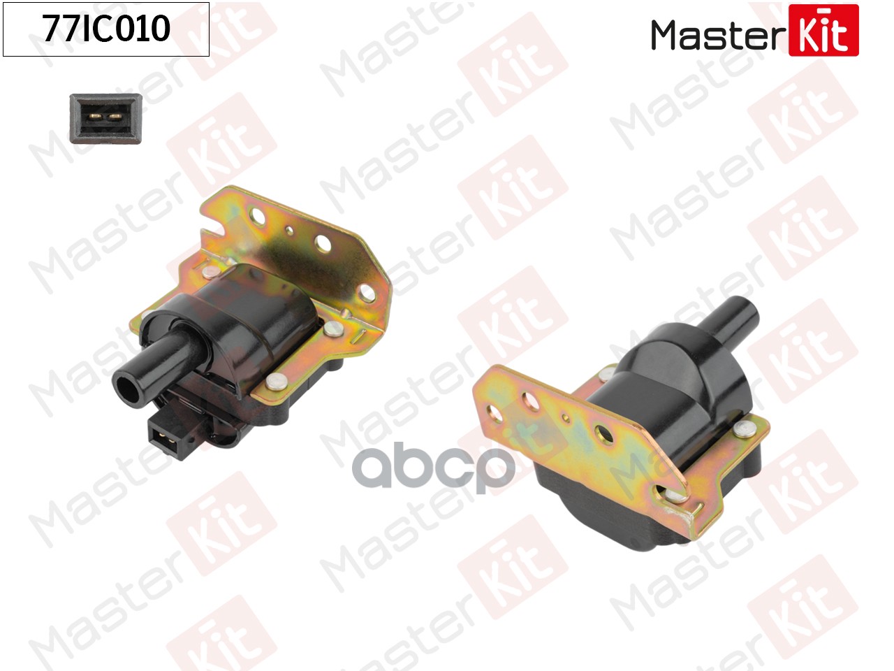 Катушка зажигания Audi 100(44,44Q,C3) 82-91,VW Golf II,III,Passat(3A2,35I) 83-98 MasterKit арт. 77IC010