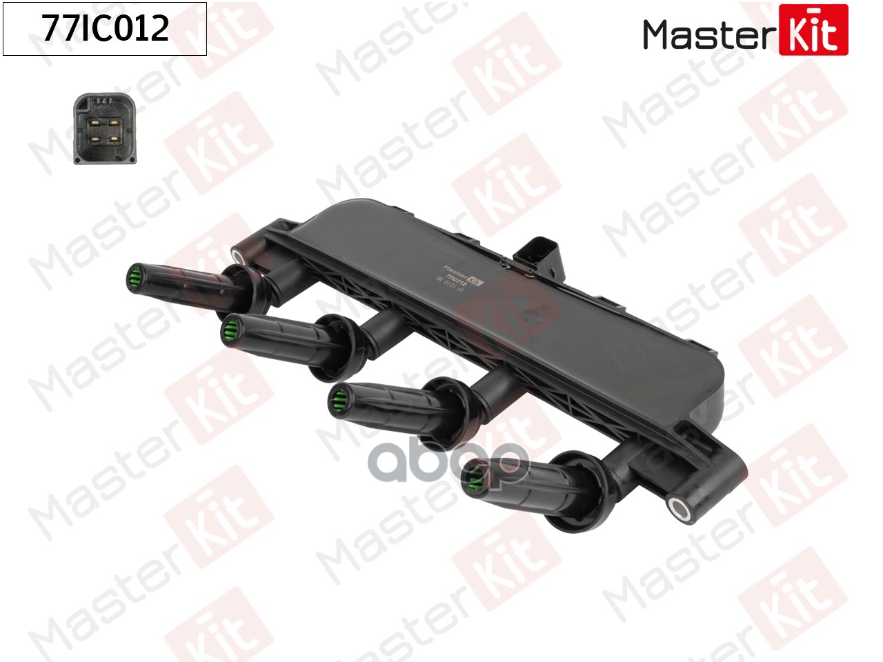 Катушка зажигания Citroen C2(JM_),C3 II(SC_) 03-,Peugeot 206,306,307 98- MasterKit арт. 77IC012
