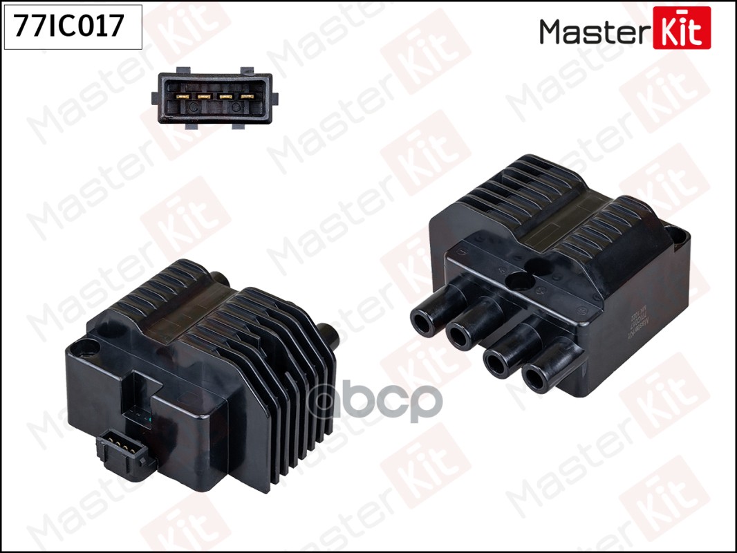 77IC017 Катушка зажигания OPEL ASTRA G 1.4/1.6 MasterKit арт. 77ic017