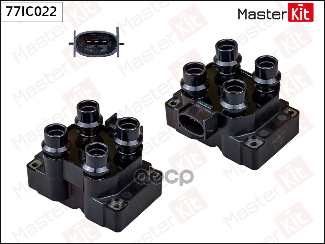 Катушка зажигания MAZDA 323/626 2.0 77IC022 MasterKit арт. 77IC022