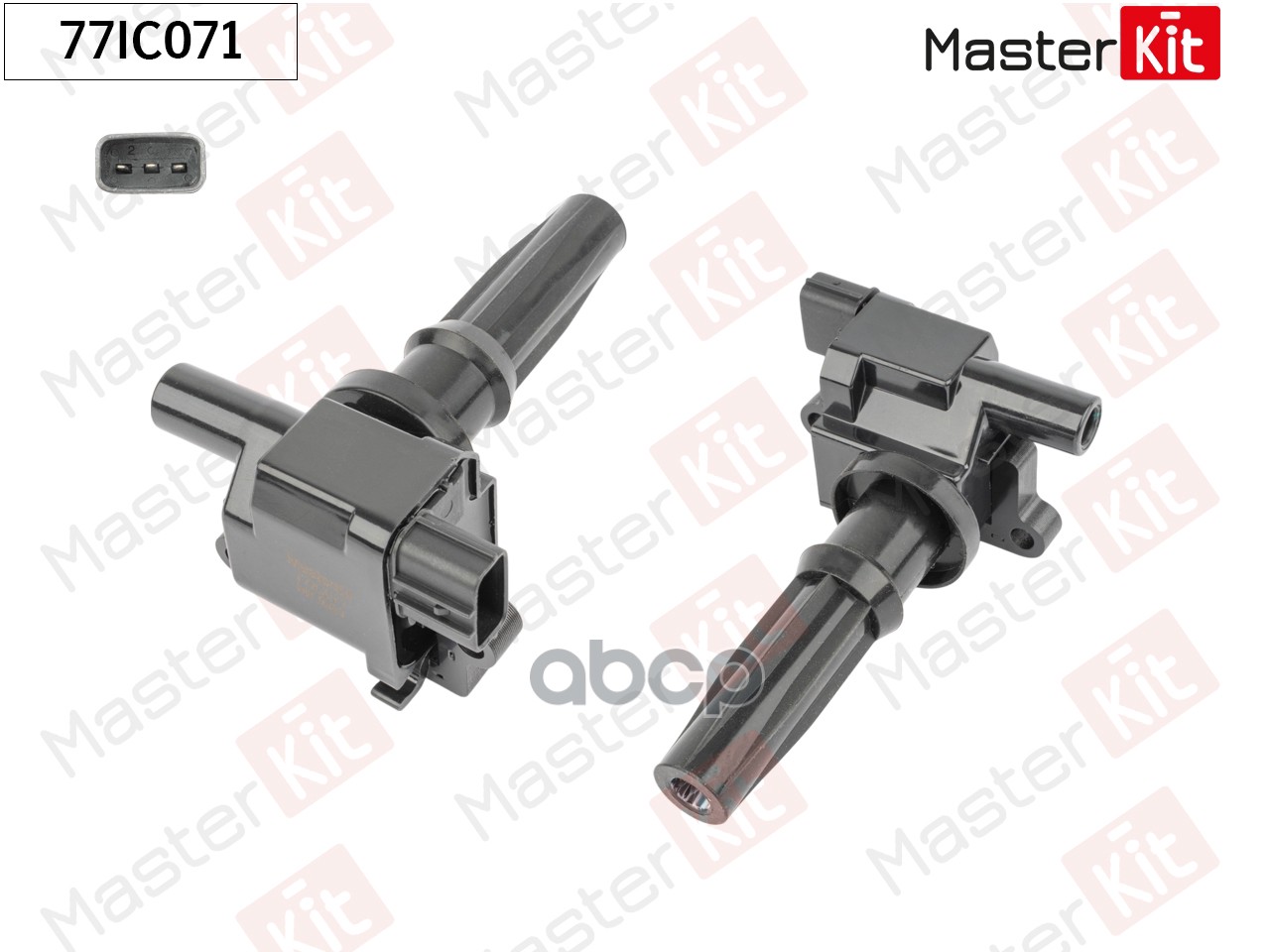 Катушка зажигания Hyundai Tucson(JM) 04-,Kia Sorento I(JC),Sportage(JE_,KM_) 02- MasterKit арт. 77IC071