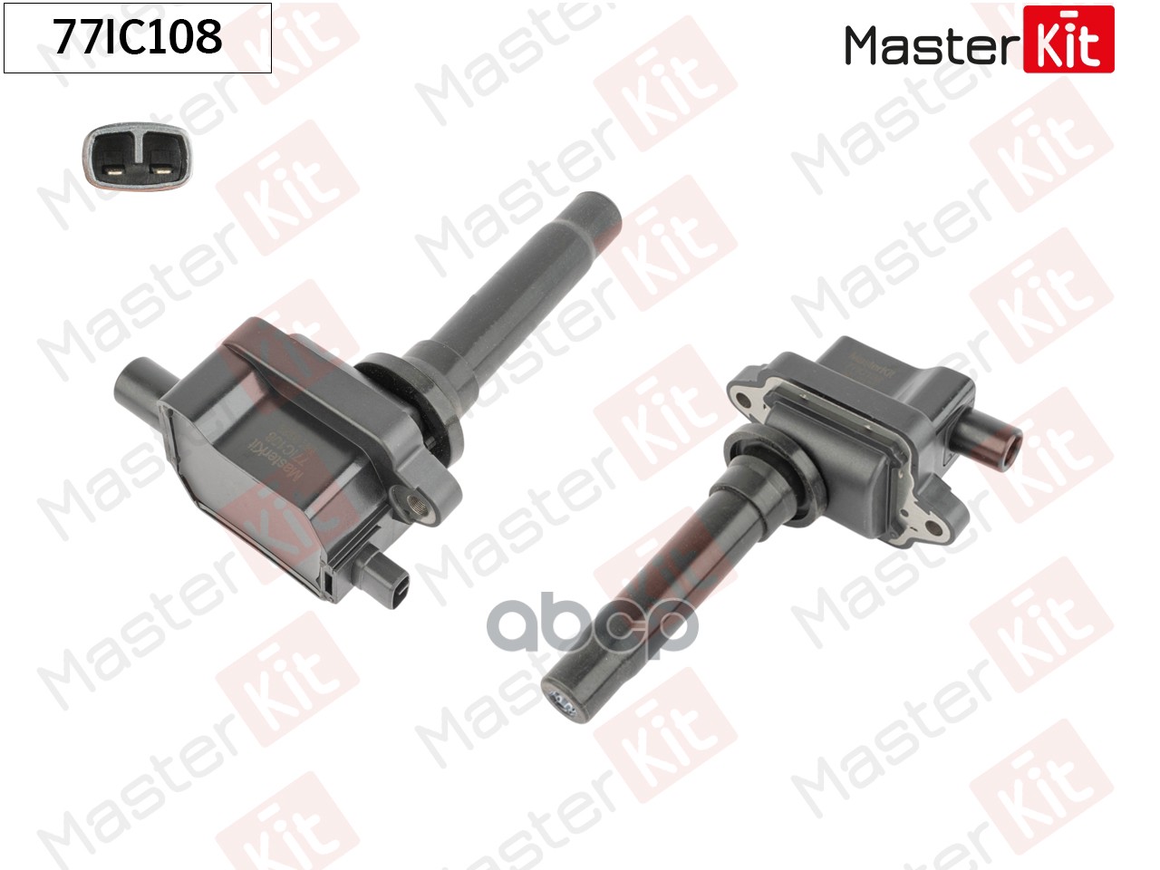 Катушка зажигания Hyundai Accent(X-3) 94-00,Kia Sephia(FA),Shuma(FB) 92-01 MasterKit арт. 77IC108