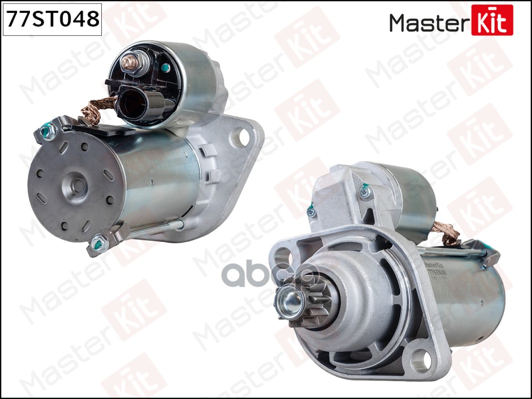 Стартер Audi TT(8J3) 06-15,VW Passat(3C2),Polo(9N_),Tiguan(5N_) 01- (1,1kW) MasterKit арт. 77ST048