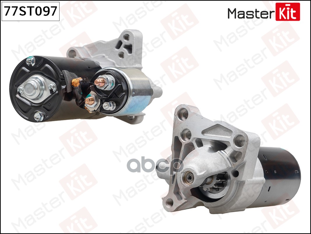77ST097 Стартер RENAULT DUSTER  MEGANE II/III 2.0 (1.2kw) MasterKit арт. 77st097
