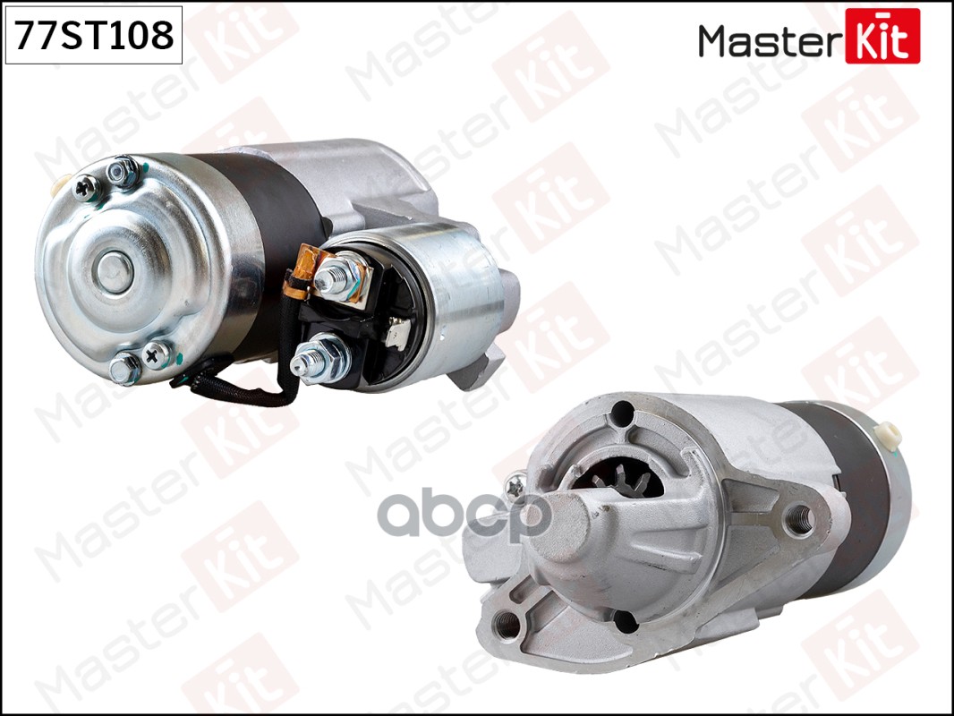 77St108 Стартер Gaz Volga Siber/Jeep Cherokee (Kj) 2001 - 2010 (1.2Kw) MasterKit арт. 77st108