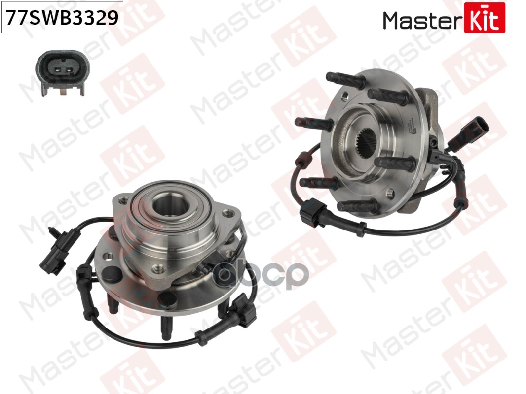 Ступица в сборе с подшипником перед. Chevrolet TRAILBLAZER (KC_)/Isuzu ASCENDER/Saab 9-7X MasterKit арт. 77SWB3329