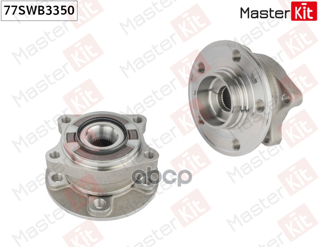 77SWB3350 Ступица в сборе с подшипником зад. Volvo S60 I (384)/S80 I (184) 1998 - 2010 MasterKit арт. 77swb3350