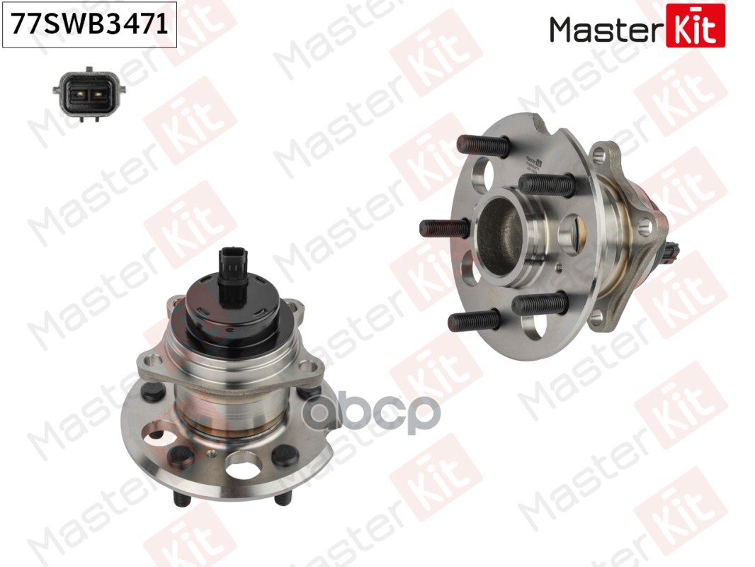 Ступица в сборе с подшипником зад. Chery TIGGO (T11)/Toyota NOAH/VOXY (_R6_) 2001 - MasterKit арт. 77SWB3471