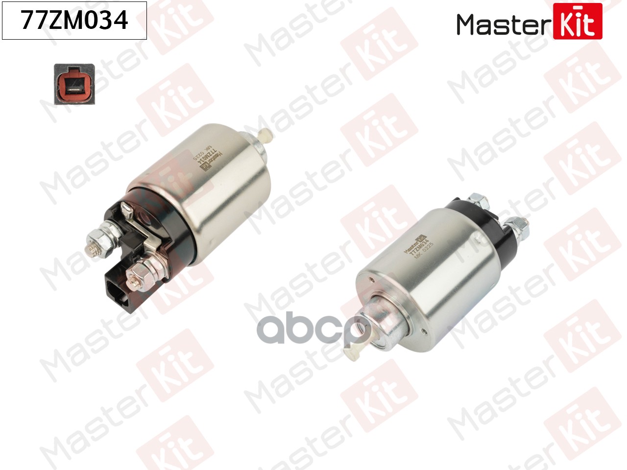 77ZM034 Реле втягивающее HYUNDAI SANTA FE  KIA SORENTO MasterKit арт. 77zm034