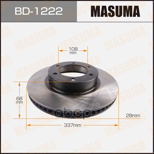 Диск Тормозной Передний Toyota 4Runner Masuma Bd-1222 Masuma арт. BD-1222