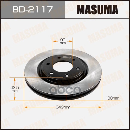 Диск тормозной NISSAN QX80/QX56 (Z62) MASUMA BD2117 Masuma арт. BD-2117