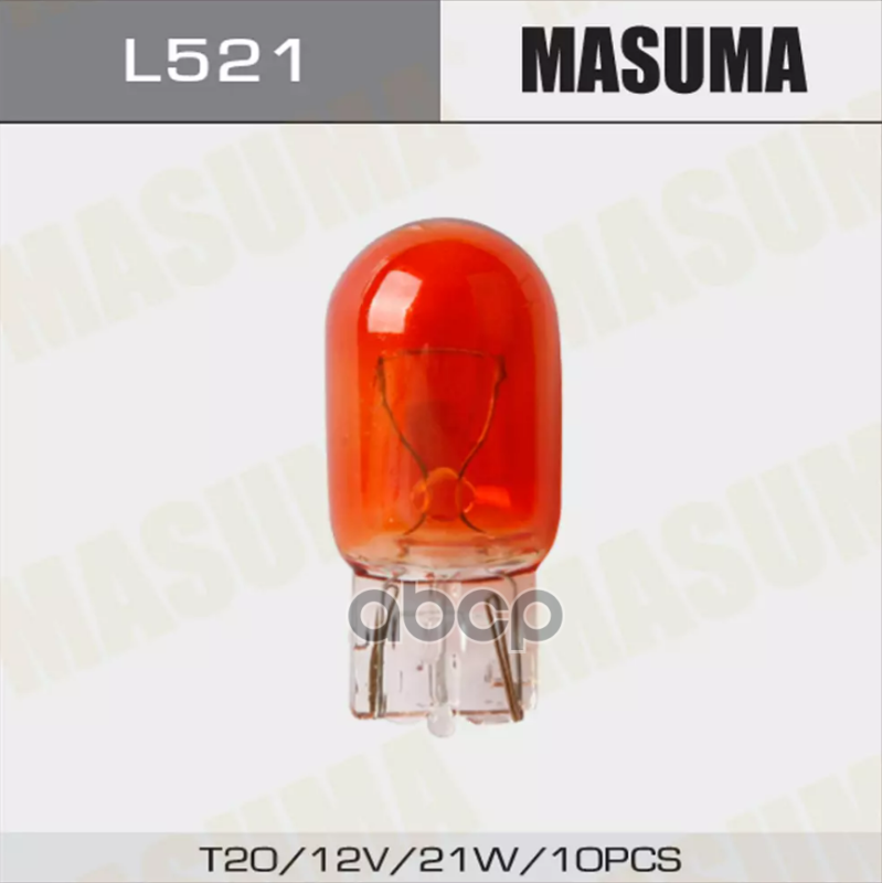 Лампа 12V T20 21W Masuma 1 Шт. Картон L521 Masuma арт. L521