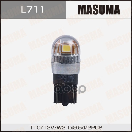 Лампы Светодиодные Led T10 12V/5W Smd (Комплект 2Шт) L711 Masuma арт. L711
