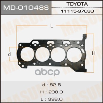 Прокладка ГБЦ TOYOTA ALLION MASUMA MD-01048S Masuma арт. MD-01048S