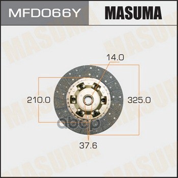 Диск сцепления 325*210*14*37.6 MASUMA MFD066Y Masuma арт. MFD066Y