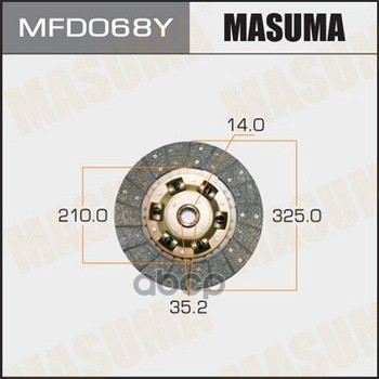 Диск Сцепления Fuso (Mitsubishi Trucks) Canter Masuma Mfd068y Masuma арт. MFD068Y