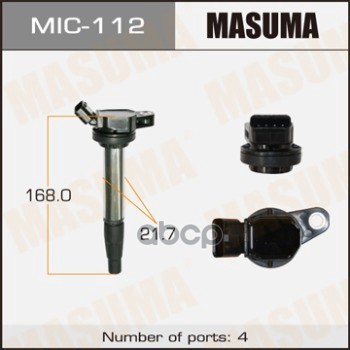 Катушка зажигания TOYOTA ALLION MASUMA MIC-112 Masuma арт. MIC-112
