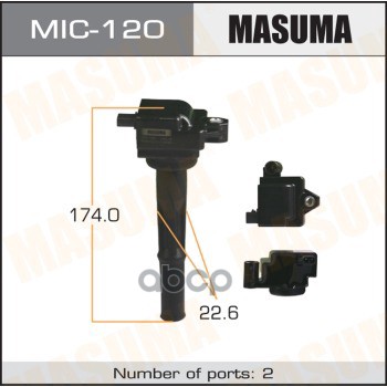 Катушка зажигания TOYOTA 4RUNNER MASUMA MIC-120 Masuma арт. MIC-120