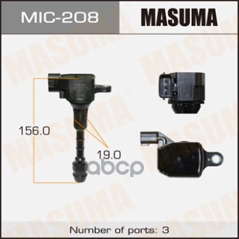 Катушка зажигания NISSAN ELGRAND MASUMA MIC-208 Masuma арт. MIC-208