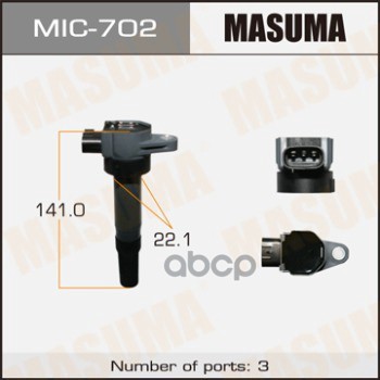 Катушка зажигания SUZUKI SPLASH MASUMA MIC-702 Masuma арт. MIC-702