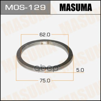 Кольцо Уплотнительное Под Выхлопной Коллектор 62 Х 75 Masuma арт. MOS129