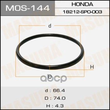 Кольцо Уплотнительное Глушителя Металлическое Masuma арт. MOS144