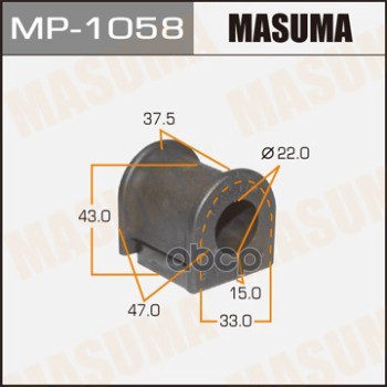 Втулка стабилизатора TOYOTA AURIS MASUMA MP-1058 Masuma арт. MP-1058